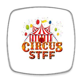 Circus - Square fridge magnet - white - Front