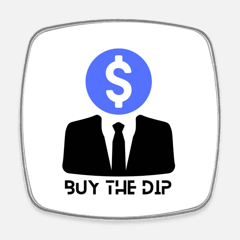 Buythedip1 - Square fridge magnet - white