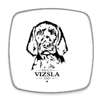 Vizsla Dad Hunde Hund Drahthaar Vizsla Wilsigns - Viereckiger Kühlschrankmagnet - Weiß - Vorne