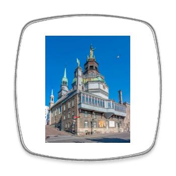 Notre Dame de Bon Secours Chapel Montréal Québec - Square fridge magnet - white - Front