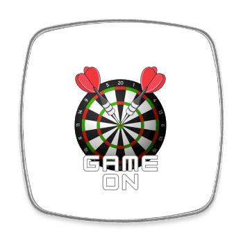 Game On - Darts WM - Viereckiger Kühlschrankmagnet - Weiß - Vorne