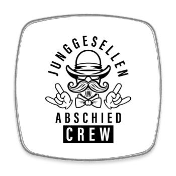 Bachelor Party Jga Crew Party - Square fridge magnet - white - Front