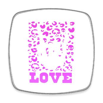 xoxo love you amore Blumen Frauen Valentinstag 14 - Viereckiger Kühlschrankmagnet - Weiß - Vorne