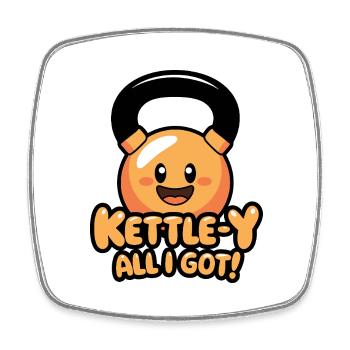 Kettle-y Alles, was ich habe - Viereckiger Kühlschrankmagnet - Weiß - Vorne