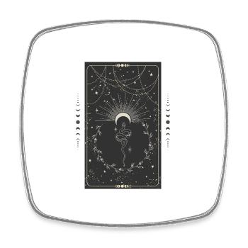 Tarotkarte - Viereckiger Kühlschrankmagnet - Weiß - Vorne