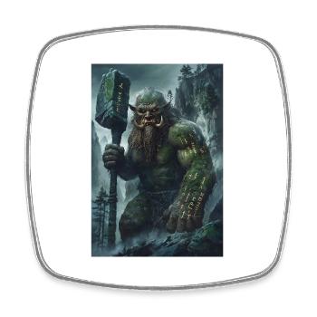 Mythologie géante Cadeau géant - Magnet carré - blanc - Devant