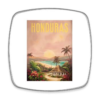 Honduras Pride Home Gift - Square fridge magnet - white - Front