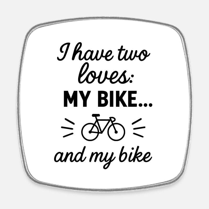 J’adore le cyclisme, le cyclisme, le cyclisme, l’humour - Magnet carré - blanc