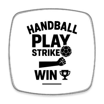 Handball handballer handballerin Sport - Viereckiger Kühlschrankmagnet - Weiß - Vorne