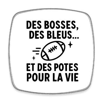 Le rugby des potes Rugby rugbyman Sport - Magnet carré - blanc - Devant