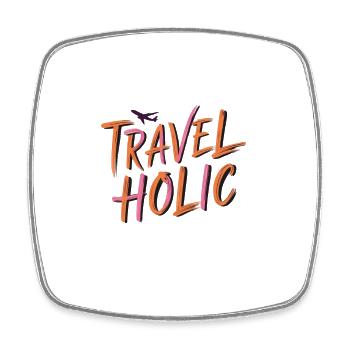 Travel Vacation Travel Gift - Square fridge magnet - white - Front