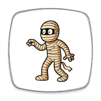 Mummy Comic - Square fridge magnet - white - Front