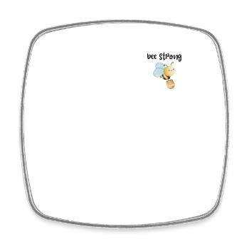 Bees Child Saying Gift - Square fridge magnet - white - Front