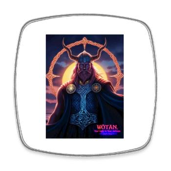 WOTAN - YOUR LIGHT IN YOUR DARKNESS - DARK SOUL - - Viereckiger Kühlschrankmagnet - Weiß - Vorne