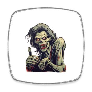 Halloween Zombie - Square fridge magnet - white - Front