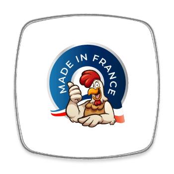 MADE IN FRANCE - Magnet carré - blanc - Devant