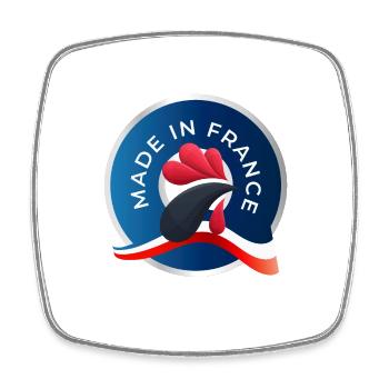 MADE IN FRANCE - Magnet carré - blanc - Devant