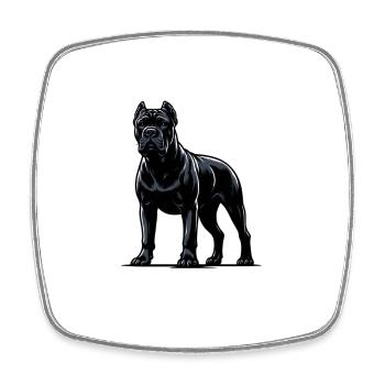 Majestätische Cane Corso Porträts - Viereckiger Kühlschrankmagnet - Weiß - Vorne