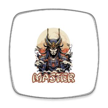 Samurai Japan Kultur Master - Viereckiger Kühlschrankmagnet - Weiß - Vorne