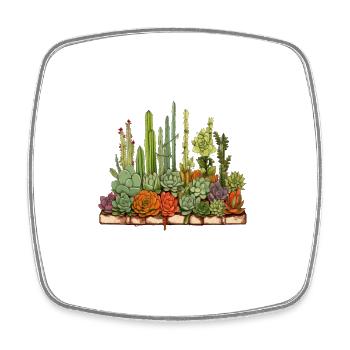 Tiny Plants Mighty Love für Gärtner und - Viereckiger Kühlschrankmagnet - Weiß - Vorne