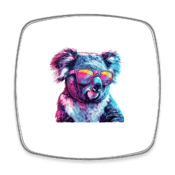 Streetart Funky Koala Urban Rap Street - Viereckiger Kühlschrankmagnet - Weiß - Vorne