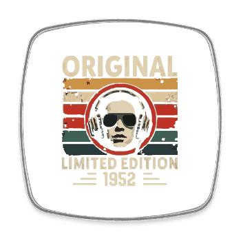 Original 1952 Retro Anniversary 1952 Vintage 1952 - Square fridge magnet - white - Front