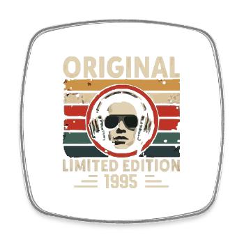 Original 1995 Retro Anniversary 1995 Vintage 1995 - Square fridge magnet - white - Front