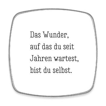 Das Wunder - Viereckiger Kühlschrankmagnet - Weiß - Vorne