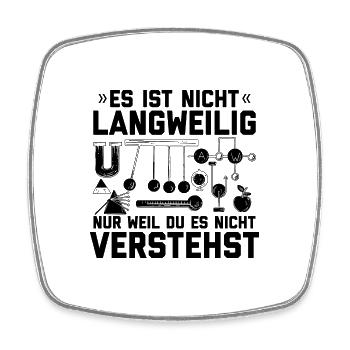 Physics - Square fridge magnet - white - Front