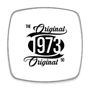 1973 The Original 50 Years Birthday - Square fridge magnet - white - Front