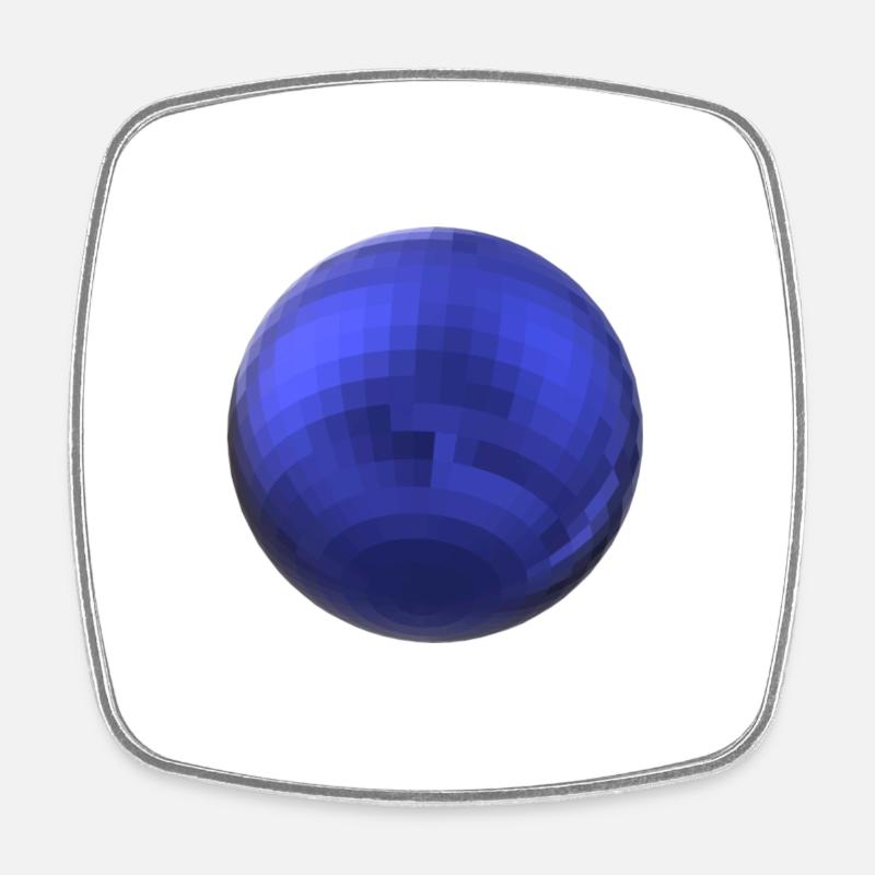 indigo ball - Square fridge magnet - white