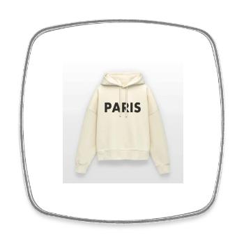 paris frauen hoodie - Viereckiger Kühlschrankmagnet - Weiß - Vorne