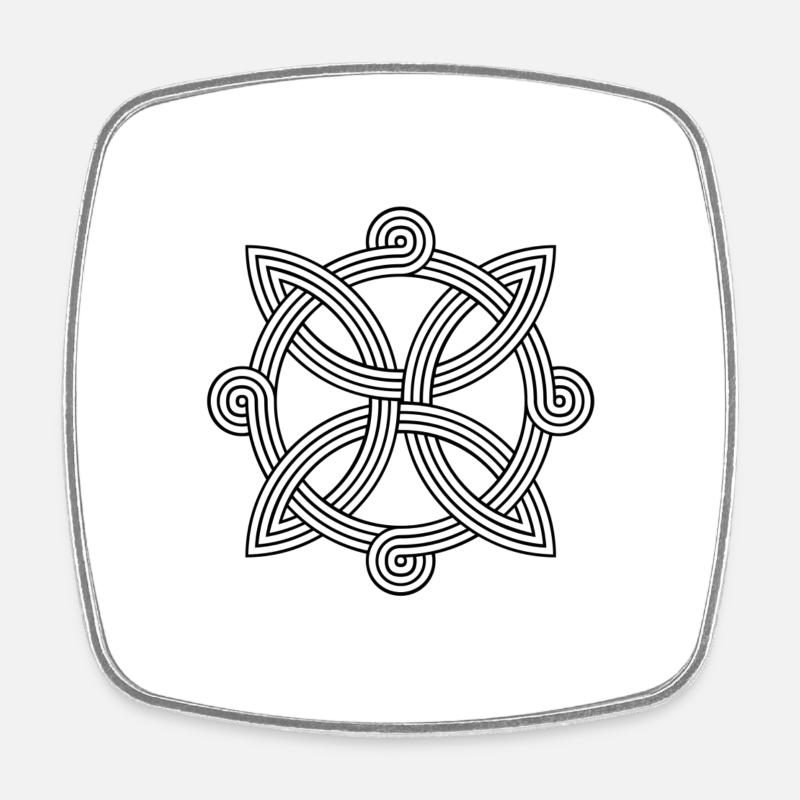 Hrvatski Pleter - Square fridge magnet - white