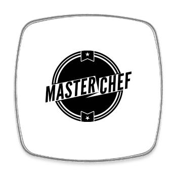 MASTER CHEF 2 - Magnet carré - blanc - Devant