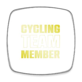Cycling Team - Square fridge magnet - white - Front