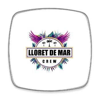 Lloret De Mar Crew Tropisch - Viereckiger Kühlschrankmagnet - Weiß - Vorne
