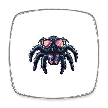 Tarantula Comic Funny Summer - Square fridge magnet - white - Front