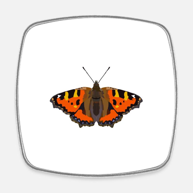 Butterflies: The Little Fox - Square fridge magnet - white