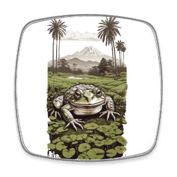 Grenouille amphibienne merveilleuse et conception de la nature - Magnet carré - blanc - Devant