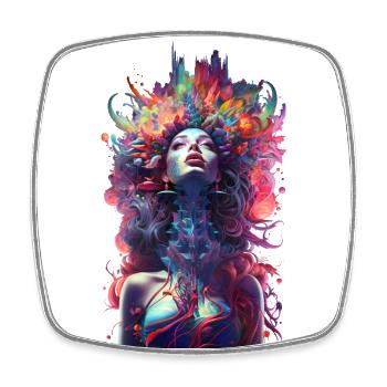 PSYNECK - Square fridge magnet - white - Front