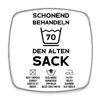 70. GEBURTSTAG HERREN 70 JAHRE SCHONEND BEHANDELN - Viereckiger Kühlschrankmagnet - Weiß - Vorne