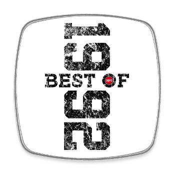 34TH BIRTHDAY BEST OF 1992 - Square fridge magnet - white - Front
