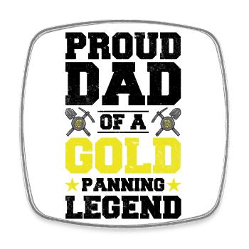 Gold miners - Square fridge magnet - white - Front