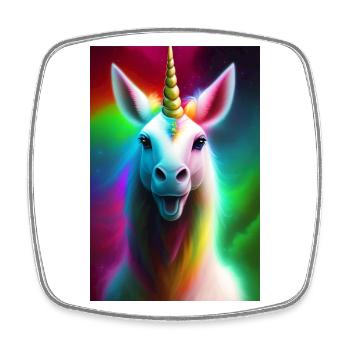 Unicorn - Square fridge magnet - white - Front