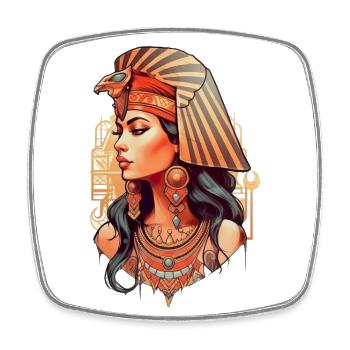 Ägypten Kleopatra Pharao Pyramiden Königin - Viereckiger Kühlschrankmagnet - Weiß - Vorne
