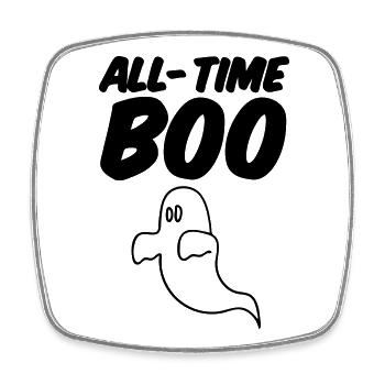All-Time Boo Cadeau - Magnet carré - blanc - Devant