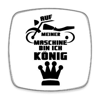 Motorrad Spruch Biker Motorradfahrer Geschenk - Viereckiger Kühlschrankmagnet - Weiß - Vorne