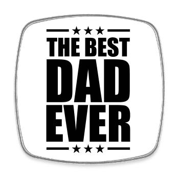 Best Dad Ever - Magnet carré - blanc - Devant