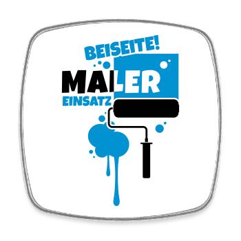beruf maler - Viereckiger Kühlschrankmagnet - Weiß - Vorne