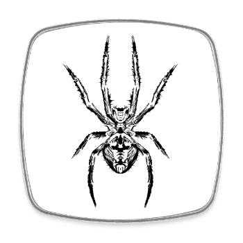 Spider power The symbol of strength and mystery - Square fridge magnet - white - Front